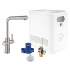 Grohe Blue Professional Drezová batéria s chladiacim zariadením a filtráciou, výsuvná sprška, supersteel 31326DC2-GR