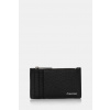 Kožené puzdro na karty Calvin Klein čierna farba, K50K512704 ONE SIZE