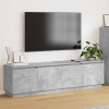 zahrada-XL TV stolík s LED Betónovo sivá 180 x 38 x 49 cm Kompozitné drevo 3376147