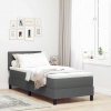 zahrada-XL Posteľ boxspring s matracom Tmavo šedá 80 x 200 cm látka 3338721