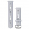 Remienok Garmin Quick Release (22 mm) silikónový, Whitestone – Silver 010-11251-3B