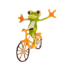 Biju Brošňa žaba na bicykli zelená 9002010