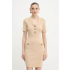 Šaty Guess FELICITY béžová farba, mini, priliehavé, W5YK29 Z0130 W5YK29.Z0130 L