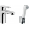 Hansgrohe Vernis Blend - Umývadlová batéria s ručnou sprchou Bidette, chróm 71215000