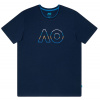 Pánske tričko Australian Open Logo Tee - Modrý (M)