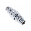 Alphacool Eiszapfen quick release coupling set with double bulkhead screw connection G1/4 IG - chrome 17367