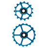 CeramicSpeed Nadrozmerné kladkové kolieska 15/19 zubov Farba: Modrá, Úprava: Coated