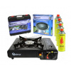 GEKO G80521 Turistický varič s grilom + 4 kartuše