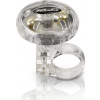 XLC Zvonček DD-M12 stríbrná transparentní, 36 mm