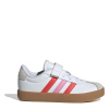 adidas VL Court 3.0 Trainers Childrens White/Red/Pink C10 (28)