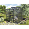 Skleník Vitavia Apollo 6200 polykarbonát 6 mm 195x323 cm čierny vr. základového rámu