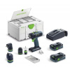 Festool Akumulátorové vŕtacie skrutkovače T 18+3 HPC 4,0 I-Set 577609
