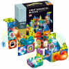 Tor magnetické stavebné kocky svietiace 75 ks pre deti