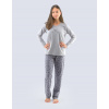 Dívčí pyžamo dlouhé 29001P šedé vel.140/146 - Gina