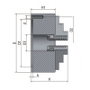 OPTIMUM 3-čeľusťové skľučovadlo s centrickým upínaním 125 mm 3442712