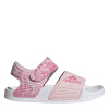 adidas Adilette Sandal K Sliders Unisex Adults Clear Pink/Wht 6 (39)