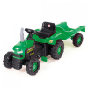 Dolu 8053 Detský traktor šliapací s vlečkou, zelený