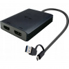 i-tec CADUAL4KHDMI adaptér na video kábel 0,27 m USB Type-A/USB Type-C 2 x HDMI Čierna (CADUAL4KHDMI)