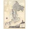 FERENC KARACZ (1770-1838): Mapa Zemplínskej stolice. Medirytina. Budapešť, 1805. Druh potlače: Plagát rozmer 100x136 (papier posterový, 200g, satinovaný) - Reprodukcia dekoračnej historickej mapy na s