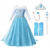 Kostým šaty Elsa Frozen Outfit Land of Ice veľkosť 110-116 M