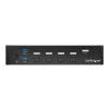 StarTech.com 4 Port DisplayPort KVM Switch - DP KVM Switch with Audio and Built-in USB 3.0 Hub for Peripherals - 4K 30Hz (SV431DPU3A2) - Přepínač KVM / USB - 4 x KVM / zvuk / USB + 3 x SuperSpeed USB