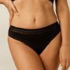 Menštruačné nohavičky LACE BIKINI - Čierna Veľkosť: XS