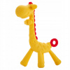 Silikónové senzorické hryzátko Bocioland na prerezávanie zúbkov žirafa žlto-červená