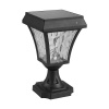 V-TAC 2W LED solárne svietidlo, štvorcové - 110lm - čierne