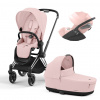CYBEX Priam Kombinovaný kočík 3v1 Comfort - Peach Pink Varianta: s podvozkom CHROME/BLACK