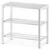 Autronic, Botník, 50cm, kovový, biely, MDF doska, 83168-42 WT
