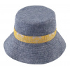 Fiebig - Headwear since 1903 Bucket hat - letný modrý ľanový klobúk - Fiebig 1903 Veľkosť: 56 cm