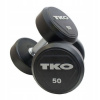 TKO 1x 42 kg trvalé potiahnuté/pogumované činky (HMS Dumbbell Kettlebell liatina pokrytá 32 kg vinyl)