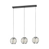 Luster Eglo 44007 WAVERTON 3x E27 60 W čierny