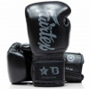 Boxerské rukavice Fairtex - Booster FXB BG V2 - čierna/sivá 16oz