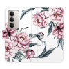 Flip pouzdro iSaprio - Xiaomi Redmi 15 - Pink Flowers s kapsičkami na karty (Flipové knížkové pouzdro, obal, kryt iSaprio s přihrádkami na karty a motivem)