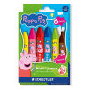Voskovky, šesťhranné, jumbo, STAEDTLER „Noris® junior 224”, Peppa Pig, 6 farieb