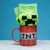 Paladone Dárková sada Minecraft Hrnek TNT a ponožky Creeper 315ml