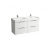 Laufen Základná skrinka pod umývadlo 116 cm, biela lesklá H4024941102611