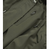 Khaki-limetková dámska bunda parka 2 v 1 (W702) odstíny zelené XXL (44)