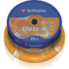 43522P DVD-R 16x 25ks cake VERBATIM (DVD-R 4,7GB 16x 25SP)