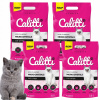 CALITTI MICRO CRYSTALS | Silikónová podstielka ULTRA JEMNÁ pre mačky | 4 x 3,8L