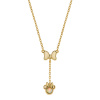 Disney detský náhrdelník Minnie Mouse strieborný pozlátený NS00054YRCL-157.CS