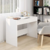 zahrada-XL Písací stôl, biely 101x50x76,5 cm, kompozitné drevo 809557