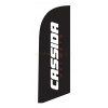 samotná vlajka CASSIDA černá bez stojanu