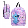 Viackomorový batoh do škôlky pre dievčatá Lilo & Stitch Vadobag Odtiene fialovej (VADOBAG FIALOVÝ MALÝ ŠKOLSKÝ BATOH PRE DETI DISNEY LILO A STITCH)
