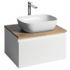 Aqualine ALTAIR skrinka s doskou 62,5 cm, biela/dub emporio AI267-02