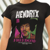 Tričko s potlačou JIMI HENDRIX Pánsky Čierna 110 cm/4 roky