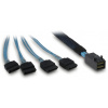 Inter-Tech Mini-SAS HD na 4x SATA, cross-over, 0,7m 88885670