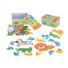 Puzzle v plechovej krabičke - zvieratká safari