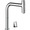 Hansgrohe M71, drezová batéria M7120-H200 s výsuvnou spŕškou, 2-otvorová inštalácia, sBOX, chrómová, HAN-73818000
